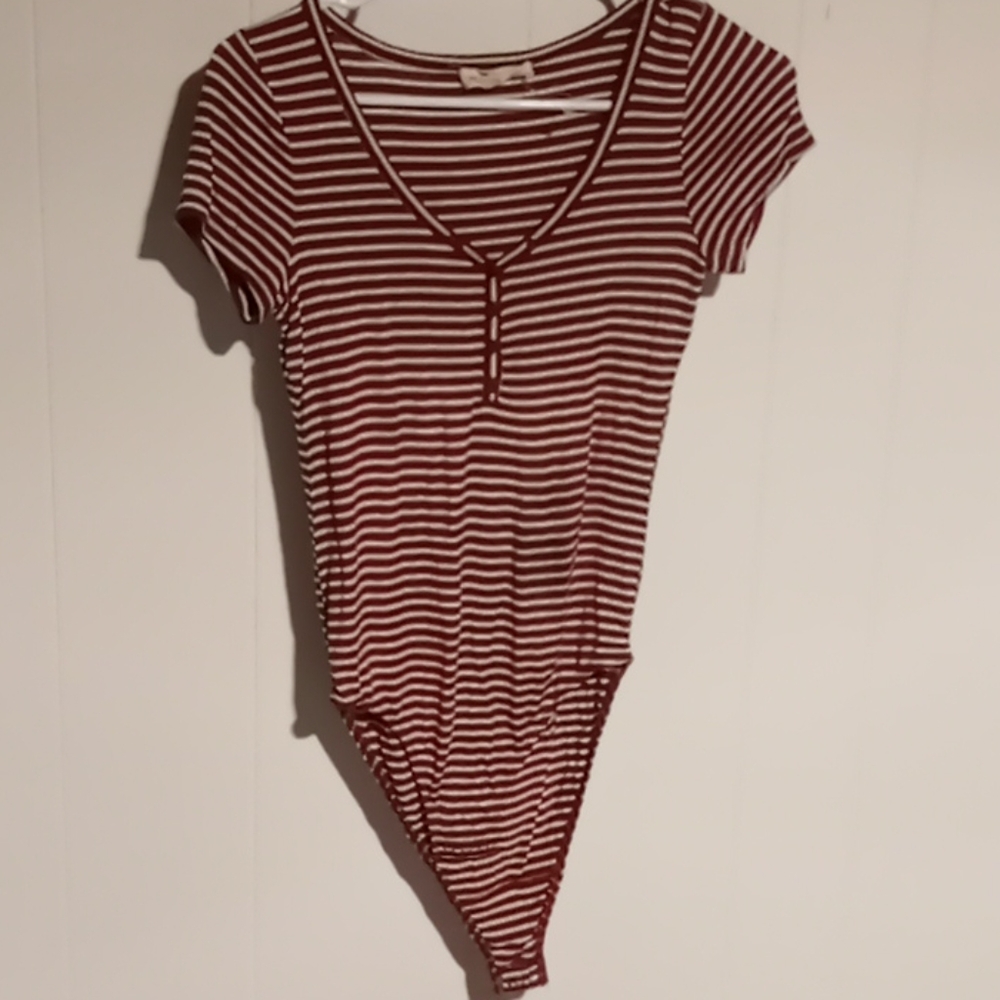 Striped leotard hollister